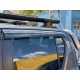 Ветровики с хромом (4 шт, Niken) для Toyota Hilux 2015- гг