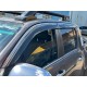 Ветровики с хромом (4 шт, Niken) для Toyota Hilux 2015- гг