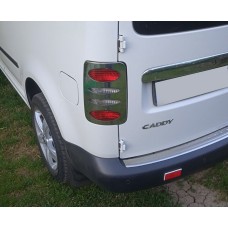 Накладки на стопи V2 (2 шт., нерж) Carmos - Турецька сталь для Volkswagen Caddy 2004-2010 рр
