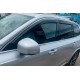 Ветровики с хромированной полосой (4 шт, HIC) для Volvo XC90 2015- гг