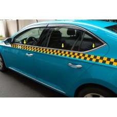 Нижние молдинги окон нержавейка для Skoda Superb 2015-2024 гг