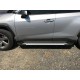 Бокові пороги Allmond Grey (2 шт., алюміній) для Toyota Rav 4 2019- рр