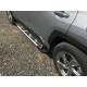 Боковые пороги Sunrise (2 шт., алюминий) для Toyota Rav 4 2019- гг