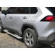 Бокові пороги Tayga V2 (2 шт., алюміній) для Toyota Rav 4 2019- рр