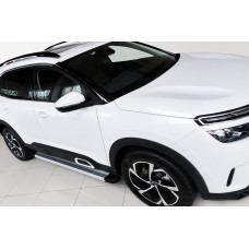 Боковые Подножки Maya V2 (2 шт., Алюминий) для Citroen C5 Aircross 2017-2025 гг