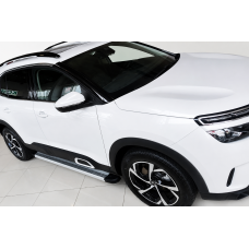 Боковые Подножки Maya V2 (2 шт., Алюминий) для Citroen C5 Aircross 2017-2025 гг