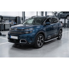 Боковые Подножки Maydos V1 (2 шт., Алюминий и Нержавейка) для Citroen C5 Aircross 2017-2025 гг