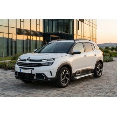 Бокові пороги Allmond Grey (2 шт, алюміній) для Citroen C5 Aircross 2017-2025 рр