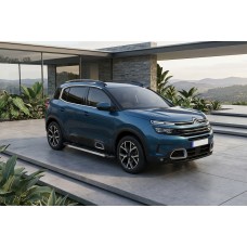 Бокові пороги RedLine V1 (2 шт, алюміній) для Citroen C5 Aircross 2017-2025 рр
