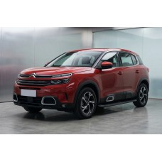Боковые Подножки Tayga Black (2 шт, Алюминий) для Citroen C5 Aircross 2017-2025 гг