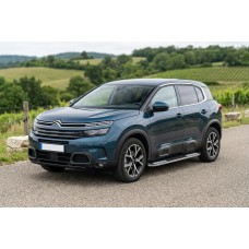 Боковые Подножки Tayga V2 (2 шт, Алюминий) для Citroen C5 Aircross 2017-2025 гг