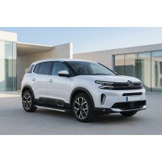 Бокові пороги Maya V1 (2 шт., алюміній) для Citroen C5 Aircross 2017-2025 рр