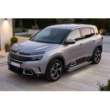 Бокові пороги Rainbow (2 шт., алюміній) для Citroen C5 Aircross 2017-2025 рр