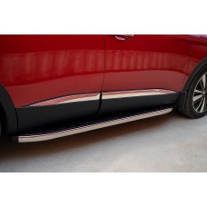 Молдинг дверной (4 шт, нерж) для Citroen C5 Aircross 2017- гг