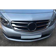 Накладки на решітку (5 шт, нерж) Carmos - Турецька сталь для Mercedes Citan 2013-2021 рр