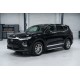Боковые пороги Allmond Grey (2 шт., алюминий) для Hyundai Santa Fe 4 2018-2023 гг