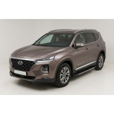 Боковые Подножки Bosphore Grey (2 шт., Алюминий) для Hyundai Santa Fe 4 2018-2023 гг