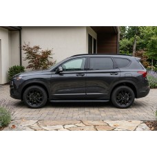 Боковые Подножки Bosphore Black (2 шт., Алюминий) для Hyundai Santa Fe 4 2018-2023 гг