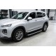 Боковые Подножки Duru (2 шт., Алюминий) для Hyundai Santa Fe 4 2018-2023 гг