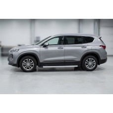Боковые Подножки Maya V2 (2 шт., Алюминий) для Hyundai Santa Fe 4 2018-2023 гг