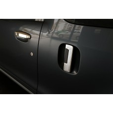 Накладки на ручки (4 шт., нерж.) OmsaLine - Італійська нержавійка для Renault Dokker 2013-2022 рр