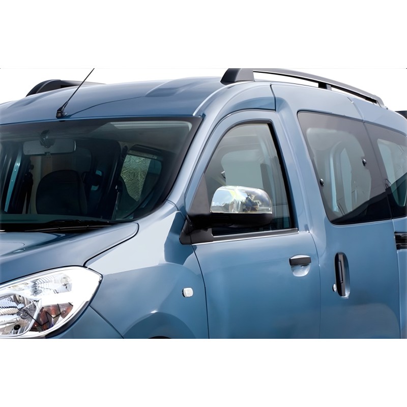 Накладки на дзеркала (2 шт, нерж.) Carmos - Турецька сталь для Renault Dokker 2013-2022 рр