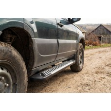 Боковые Подножки Line (2 шт., Алюминий) для Chevrolet Niva 1998-2020 гг