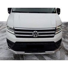 Передняя защита ST085 (нерж) для Volkswagen Crafter 2016- гг