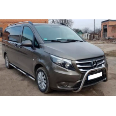 Защита переднего бампера WT006 (нержавейка) для Mercedes Vito/V-class W447 2014- гг