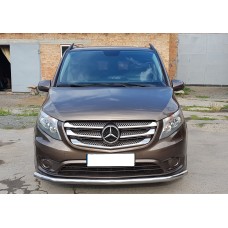 Передній захист ST008 (нерж.) для Mercedes Vito / V-class W447 2014- рр