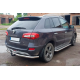 Задняя дуга AK002-1 (нержавейка) для Renault Koleos 2008-2016 гг