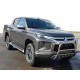 Кенгурятник WT003 (нерж) для Mitsubishi L200 2015-2025 рр