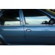 Окантовка вікон (4 шт, нерж.) OmsaLine - Італійська нержавійка для Renault Logan I 2005-2008 рр