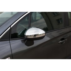 Накладки на зеркала (2 шт, нерж) Carmos - Турецкая сталь для Citroen DS-9 2020- гг