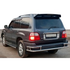 Задняя защита AK009-15 (нержавейка) для Lexus LX470 1998-2007 гг