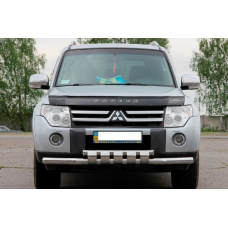 Передняя Защита ST015-13 (Нержавейка) для Mitsubishi Pajero Wagon IV 2006-2021 гг