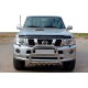 Кенгурятник QT007 (нерж) для Nissan Patrol Y61 1997-2011 рр