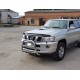 Кенгурятник QT007 (нерж) для Nissan Patrol Y61 1997-2011 гг