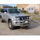 Кенгурятник QT007 (нерж) для Nissan Patrol Y61 1997-2011 гг