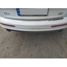 Накладка на задній бампер Carmos (нерж.) для Ауди Q7 2005-2015 рр