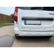 Накладка на задній бампер Carmos (нерж) для Renault Dokker 2013-2022 рр
