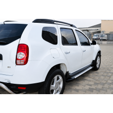 Бокові пороги X5-тип (2 шт, алюмін. профілю.) для Dacia Duster 2008-2018 рр