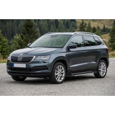 Боковые Подножки RedLine Black (2 шт., Алюминий) для Skoda Karoq 2018- гг