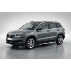 Бокові пороги Maya V1 (2 шт., алюміній) для Skoda Karoq 2018- рр