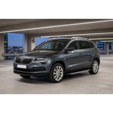 Бокові пороги Duru (2 шт., алюміній) для Skoda Karoq 2018- рр