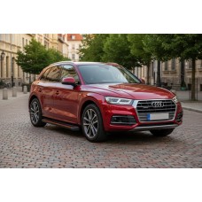 Бокові пороги Maya Red (2 шт., алюміній) для Ауди Q5 2017-2025 рр