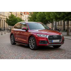 Боковые Подножки Maya Red (2 шт., Алюминий) для Ауди Q5 2017-2025 гг