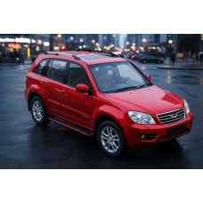 Боковые Подножки Maya Red (2 шт., Алюминий) для Chery Tiggo 1 2005-2016 гг