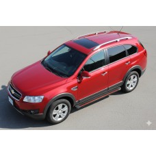 Боковые Подножки Maya Red (2 шт., Алюминий) 2006-2015 для Chevrolet Captiva
