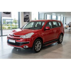 Боковые Подножки Maya Red (2 шт., Алюминий) для Citroen C-Crosser 2007-2013 гг